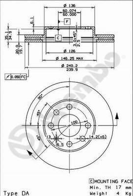 Brembo 09.8635.75 - Bremžu diski ps1.lv