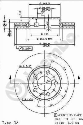 Brembo 09.8633.75 - Bremžu diski ps1.lv