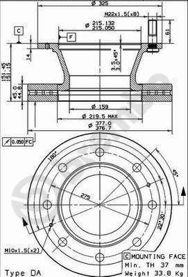 Brembo 09.7929.30 - Bremžu diski ps1.lv