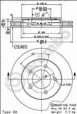 Alpha Brakes HTP-CH-042 - Bremžu diski ps1.lv