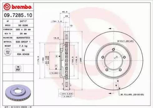 Alpha Brakes HTP-TY-104 - Bremžu diski ps1.lv