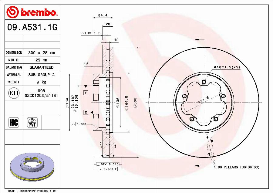 Brembo KT10015 - Bremžu komplekts, Disku bremzes ps1.lv