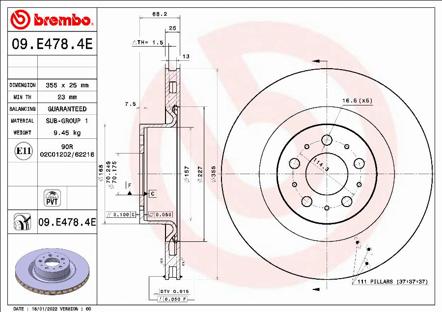 Brembo KT 08 003 - Bremžu komplekts, Disku bremzes ps1.lv