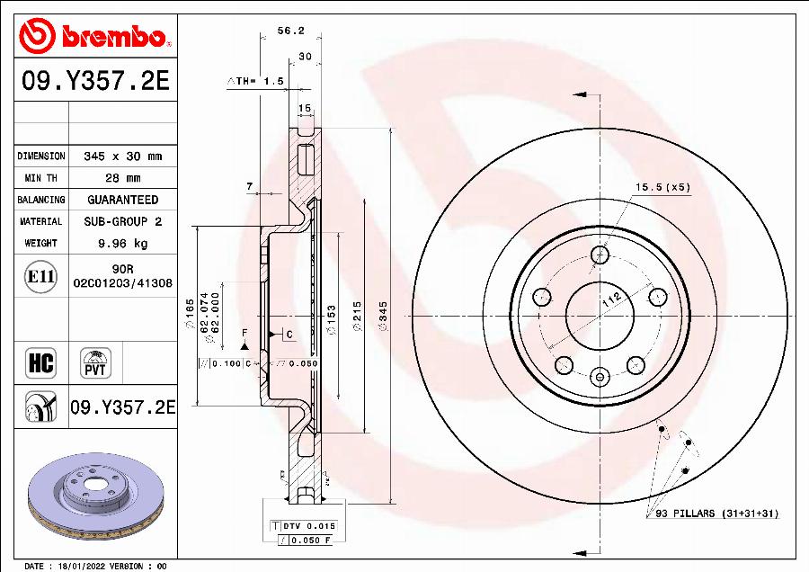 Brembo KT08005 - Bremžu komplekts, Disku bremzes ps1.lv