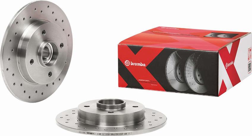 Brembo 08.9512.2X - Bremžu diski ps1.lv