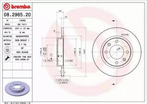 Alpha Brakes HTT-PE-002 - Bremžu diski ps1.lv