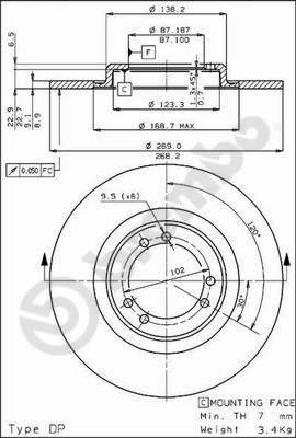 Brake Engineering 826131 - Bremžu diski ps1.lv