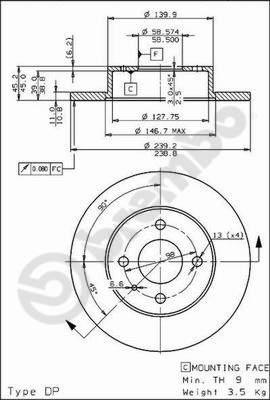 Brembo 08.2792.10 - Bremžu diski ps1.lv