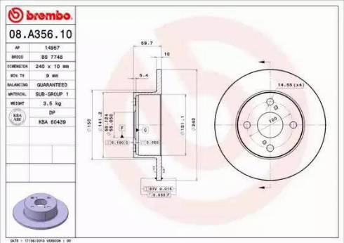 Alpha Brakes HTT-TY-015 - Bremžu diski ps1.lv