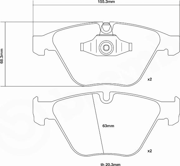 Brembo 07.B314.99 - Augstas veiktspējas bremžu uzliku komplekts ps1.lv