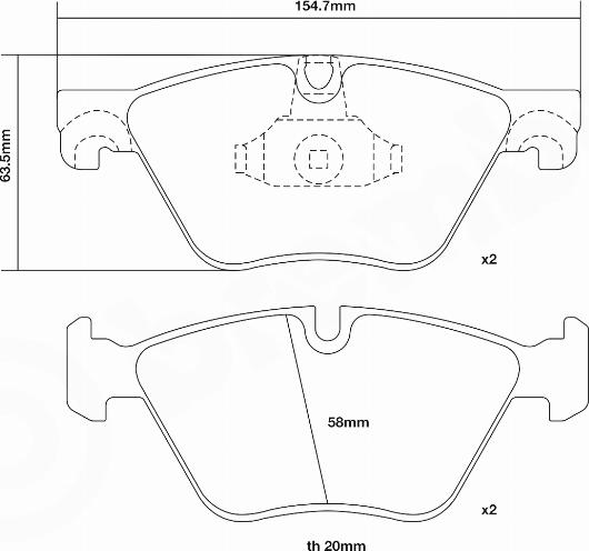 Brembo 07.B314.97 - Augstas veiktspējas bremžu uzliku komplekts ps1.lv