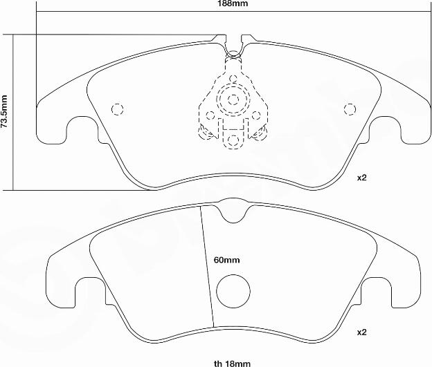 Brembo 07.B314.05 - Augstas veiktspējas bremžu uzliku komplekts ps1.lv