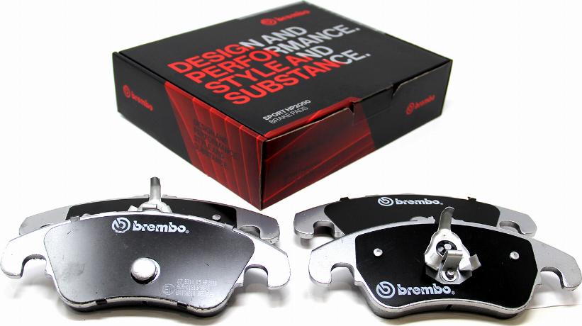 Brembo 07.B314.05 - Augstas veiktspējas bremžu uzliku komplekts ps1.lv