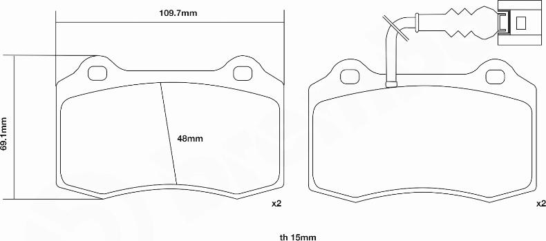 Brembo 07.B314.03 - Augstas veiktspējas bremžu uzliku komplekts ps1.lv