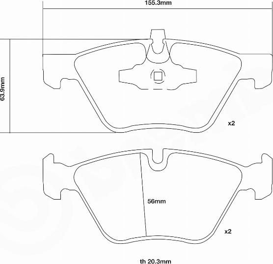 Brembo 07.B314.82 - Augstas veiktspējas bremžu uzliku komplekts ps1.lv