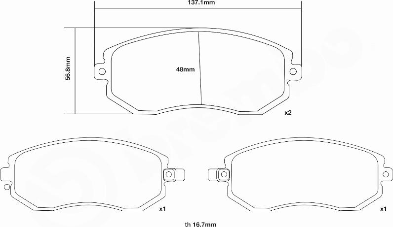 Brembo 07.B314.73 - Augstas veiktspējas bremžu uzliku komplekts ps1.lv