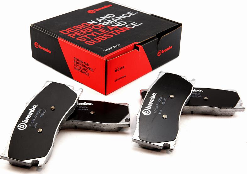 Brembo 07.B314.77 - Augstas veiktspējas bremžu uzliku komplekts ps1.lv