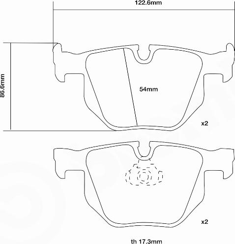 Brembo 07.B315.48 - Augstas veiktspējas bremžu uzliku komplekts ps1.lv