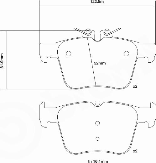 Brembo 07.B315.66 - Augstas veiktspējas bremžu uzliku komplekts ps1.lv