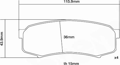 Brembo 07.B315.68 - Augstas veiktspējas bremžu uzliku komplekts ps1.lv