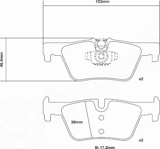 Brembo 07.B315.75 - Augstas veiktspējas bremžu uzliku komplekts ps1.lv