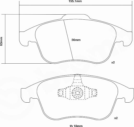 Brembo 07.D435.68 - Augstas veiktspējas bremžu uzliku komplekts ps1.lv