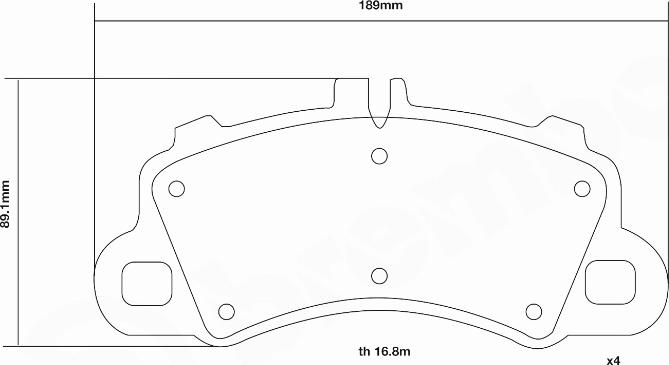 Brembo 07.D435.63 - Augstas veiktspējas bremžu uzliku komplekts ps1.lv