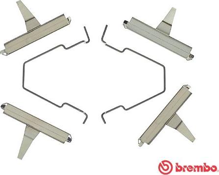 Brembo A 02 243 - Piederumu komplekts, Disku bremžu uzlikas ps1.lv