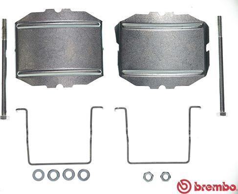 Brembo A 02 232 - Piederumu komplekts, Disku bremžu uzlikas ps1.lv