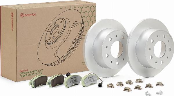 Brembo KT10004 - Bremžu komplekts, Disku bremzes ps1.lv