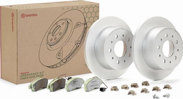 Brembo KT10003 - Bremžu komplekts, Disku bremzes ps1.lv