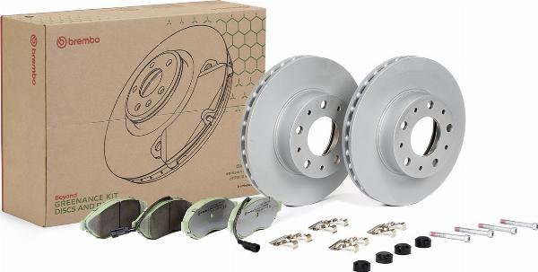 Brembo KT10002 - Bremžu komplekts, Disku bremzes ps1.lv