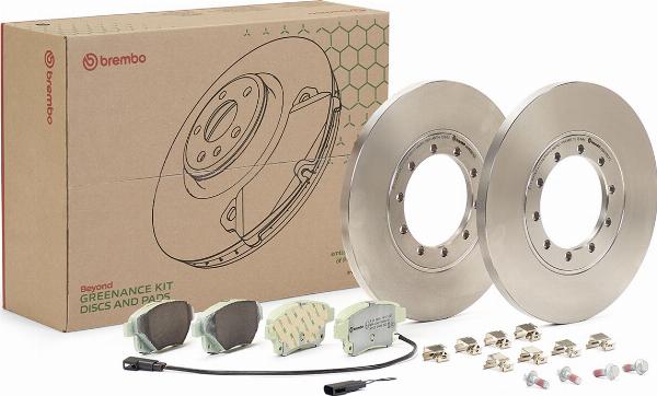 Brembo KT10016 - Bremžu komplekts, Disku bremzes ps1.lv