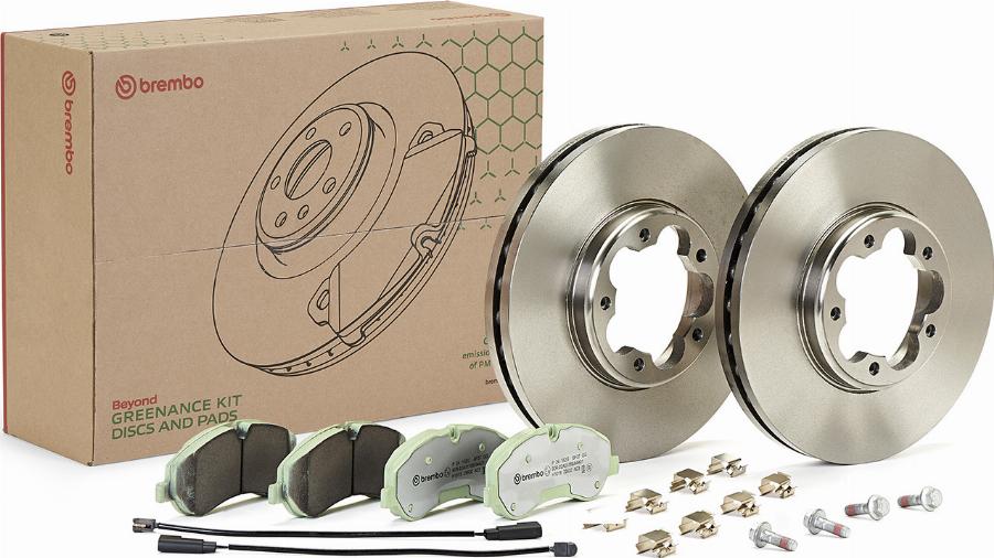 Brembo KT10011 - Bremžu komplekts, Disku bremzes ps1.lv