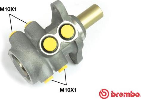 Brembo M 61 074 - Galvenais bremžu cilindrs ps1.lv