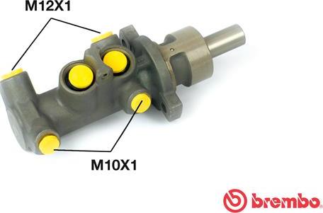 Brembo M 24 003 - Galvenais bremžu cilindrs ps1.lv