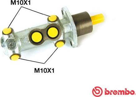 Brembo M 23 004 - Galvenais bremžu cilindrs ps1.lv