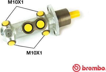 Brembo M 23 033 - Galvenais bremžu cilindrs ps1.lv