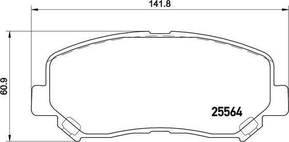 Brembo P 49 045X - Bremžu uzliku kompl., Disku bremzes ps1.lv