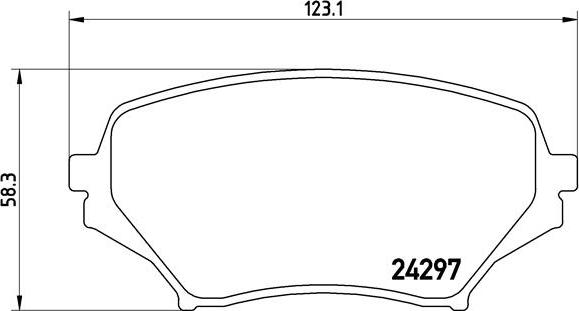 Brembo P 49 043 - Bremžu uzliku kompl., Disku bremzes ps1.lv