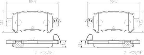 Brembo P49047N - Bremžu uzliku kompl., Disku bremzes ps1.lv