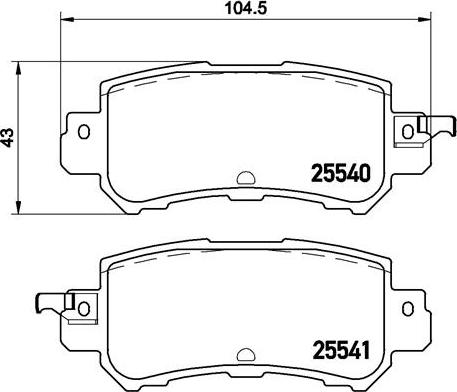 Brembo P 49 047X - Bremžu uzliku kompl., Disku bremzes ps1.lv