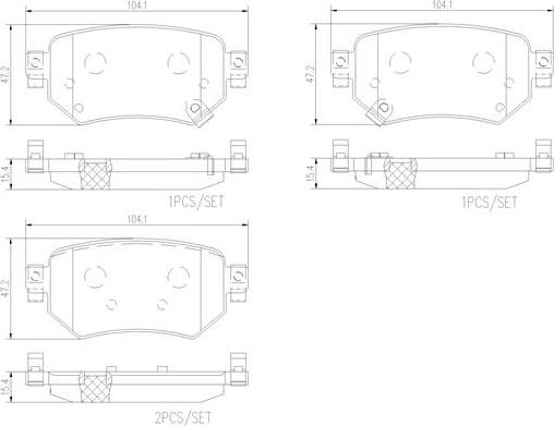 Brembo P49059N - Bremžu uzliku kompl., Disku bremzes ps1.lv