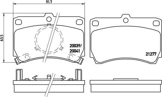 Brembo P 49 007 - Bremžu uzliku kompl., Disku bremzes ps1.lv