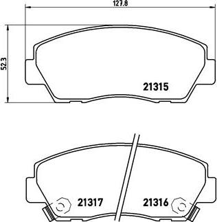 Brembo P 49 014 - Bremžu uzliku kompl., Disku bremzes ps1.lv