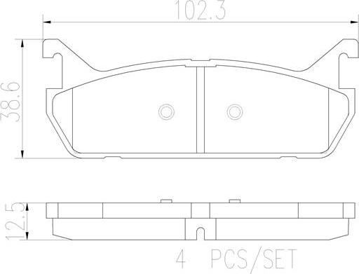 Brembo P49015N - Bremžu uzliku kompl., Disku bremzes ps1.lv