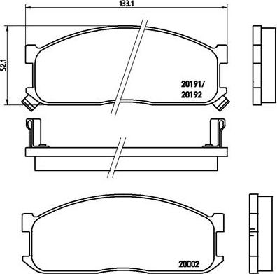 Brembo P 49 010 - Bremžu uzliku kompl., Disku bremzes ps1.lv