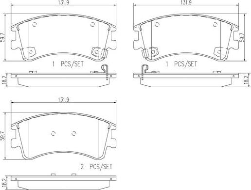 Brembo P49032N - Bremžu uzliku kompl., Disku bremzes ps1.lv