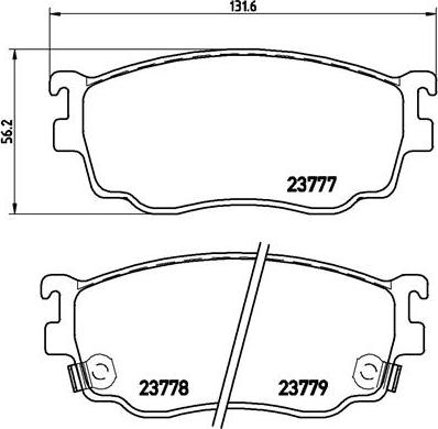 Brembo P 49 026 - Bremžu uzliku kompl., Disku bremzes ps1.lv