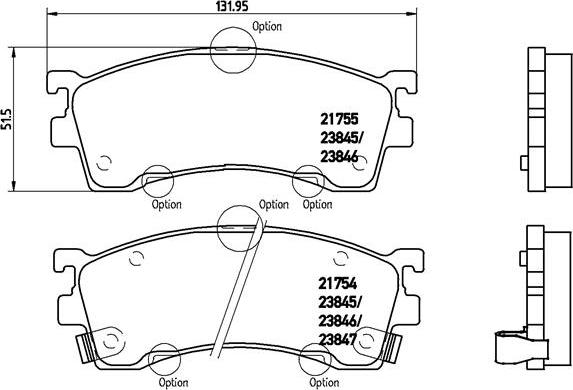 Brembo P 49 023 - Bremžu uzliku kompl., Disku bremzes ps1.lv